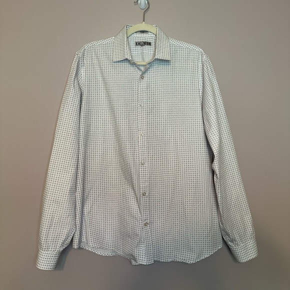 Express Other - Express Large Mens 16-16 1/2 Fitted White Button Down Long Sleeve Shirt